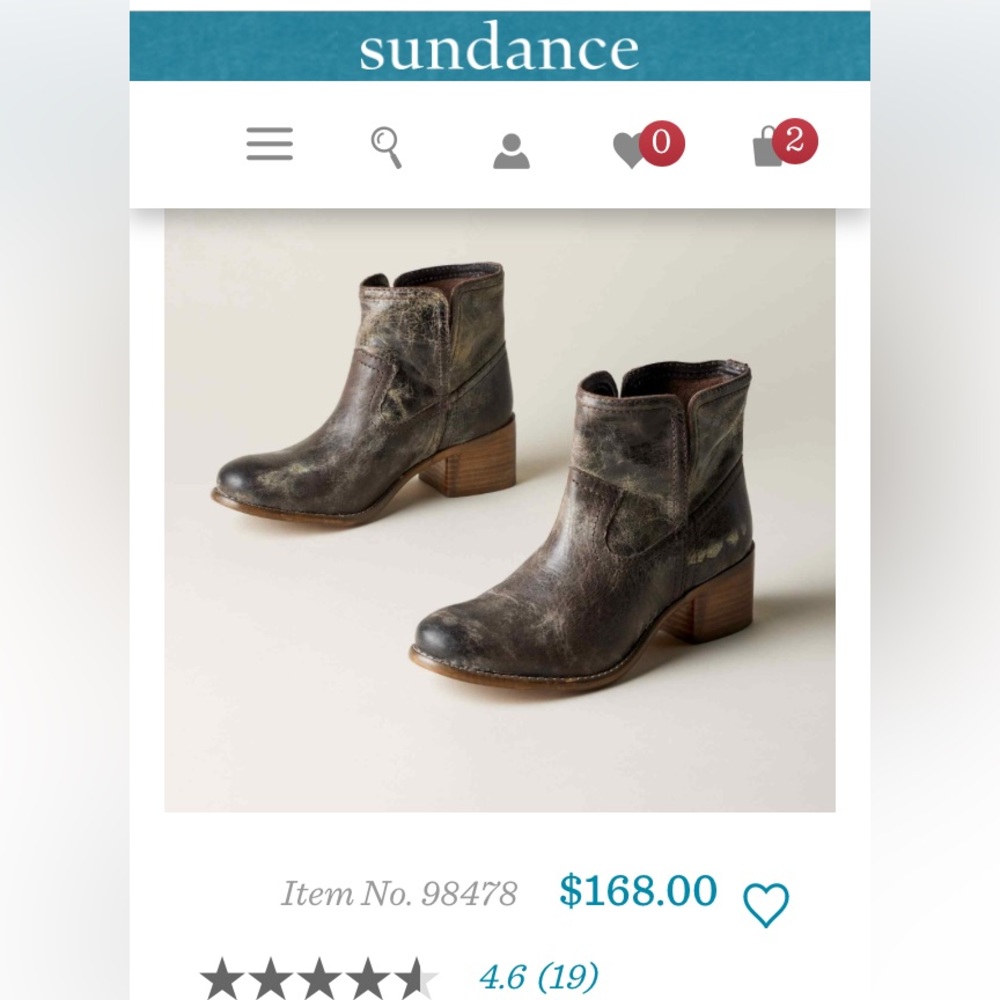 Sundance Blazing heart boots from